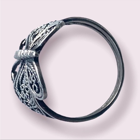 Butterfly Ring Sterling Silver Band + Gift Box - Picture 8 of 10